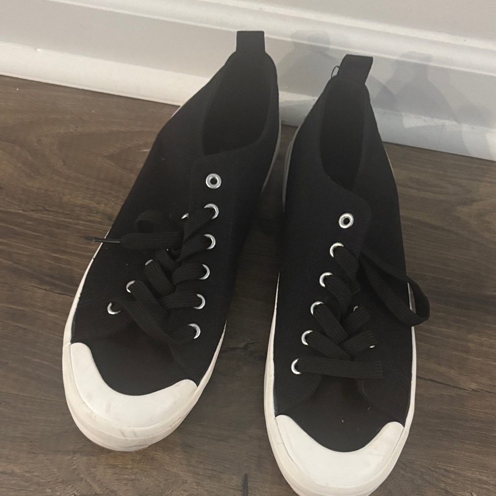 Mudd Black Sneakers with White Trim